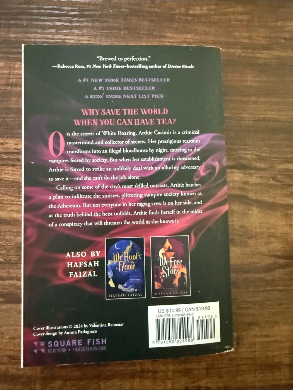 A Tempest of Tea by Hafsah Faizal - Illustrated Cover (Blue, Pink, Black)